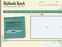 Tablet Screenshot of highlandsranch.com